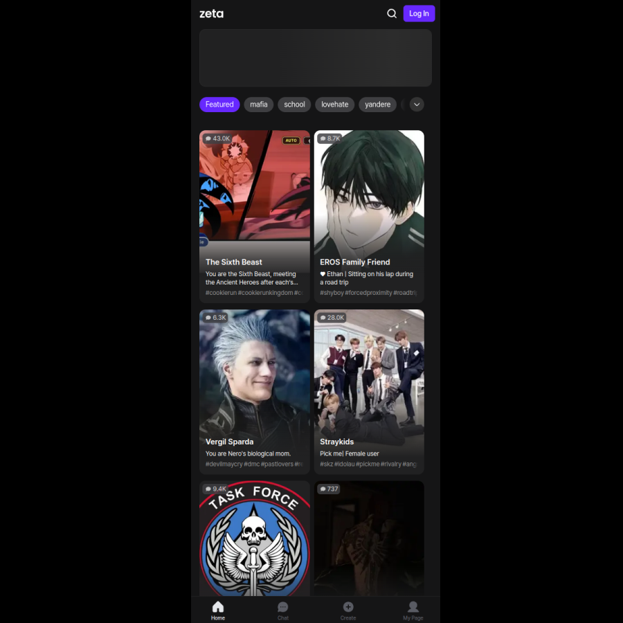 zeta-ai.io homepage screenshot