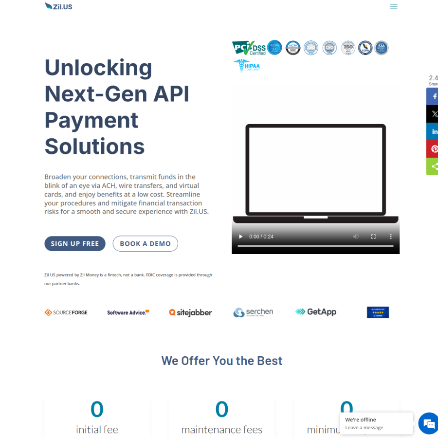 zil.us homepage screenshot