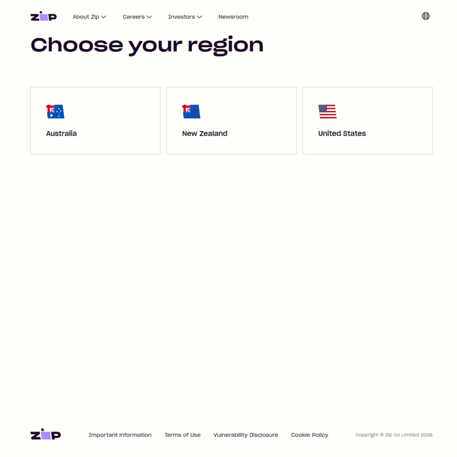 zip.co homepage screenshot