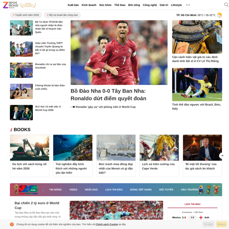 znews.vn homepage screenshot