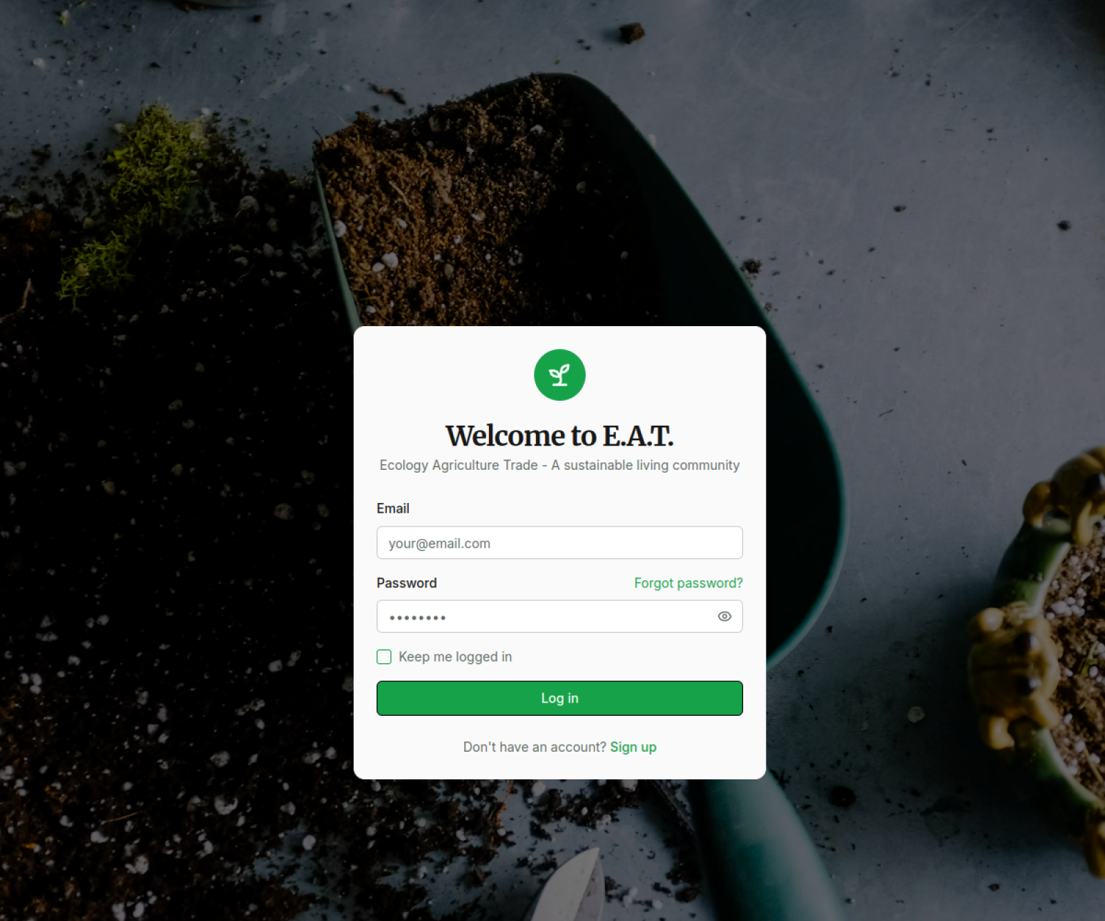 EAT Platform — full-stack web product