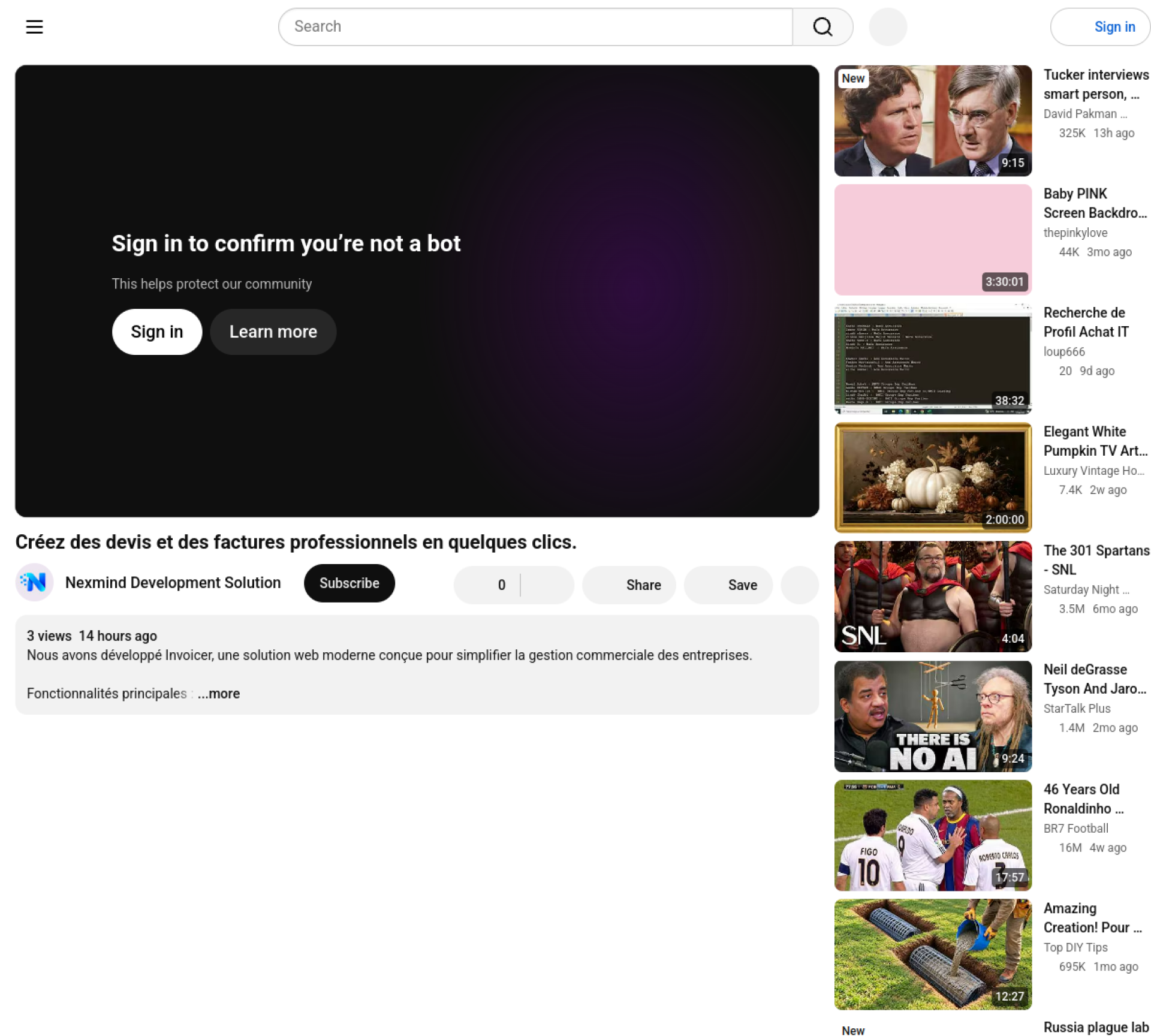 Logiciel de facturation — capture 2