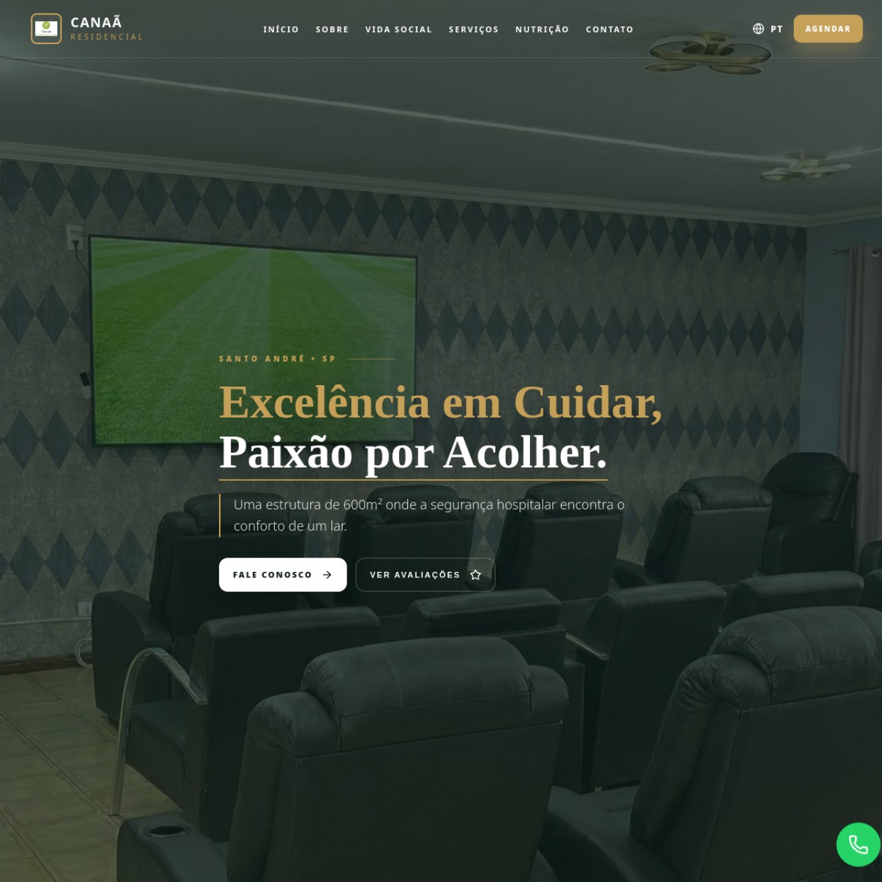 Prévia do site Residencial Canaã