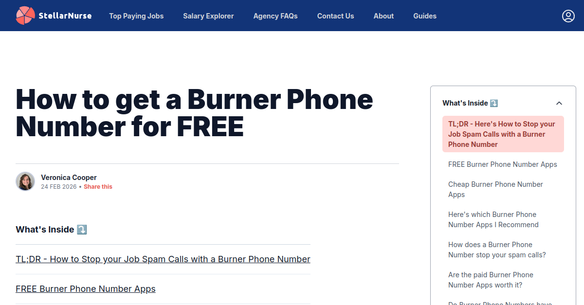Stop Job Spam Calls with a Burner Phone Number