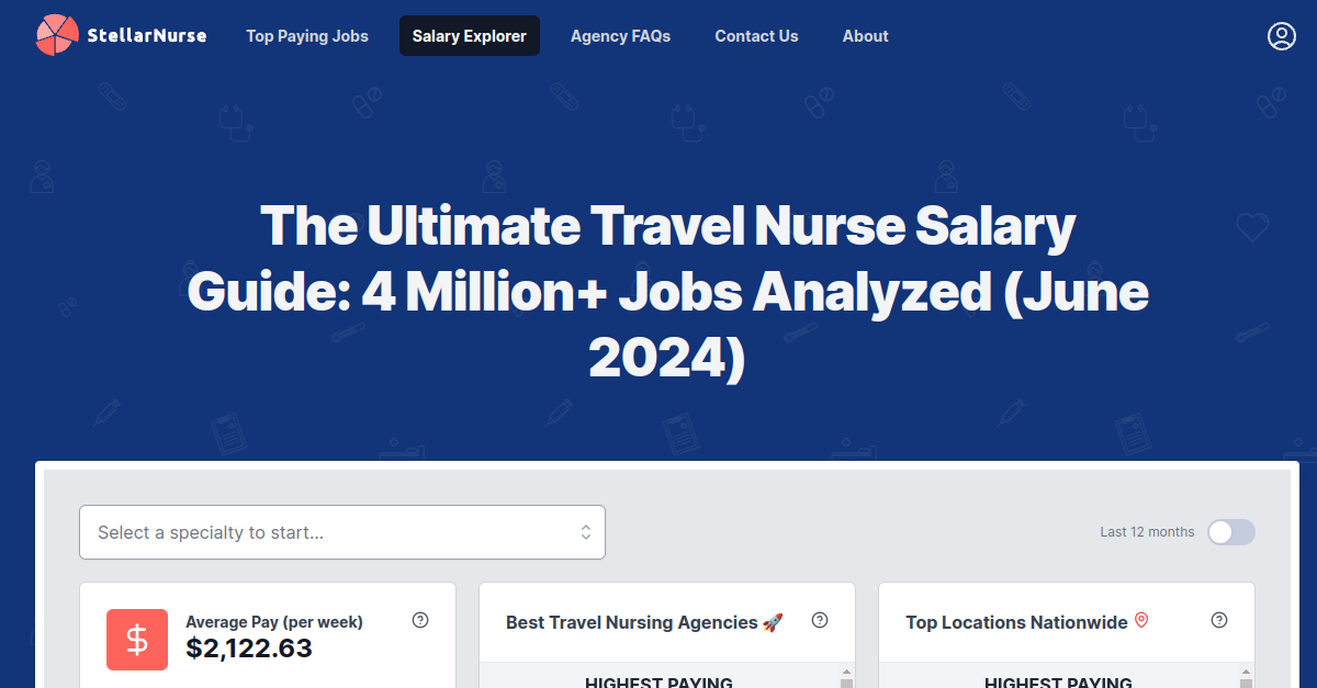 The Ultimate Travel Nurse Salary Guide: 4 Million+ Jobs Analyzed (February  2024)