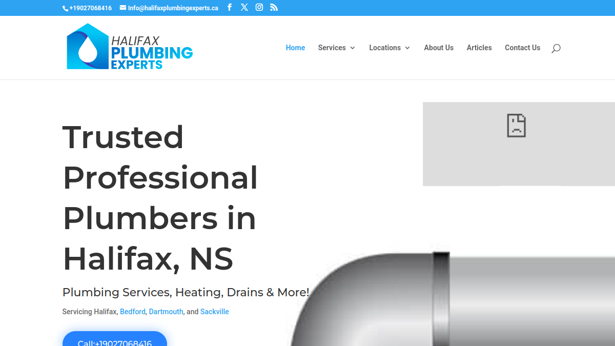 Current Halifax Plumbing Experts homepage
