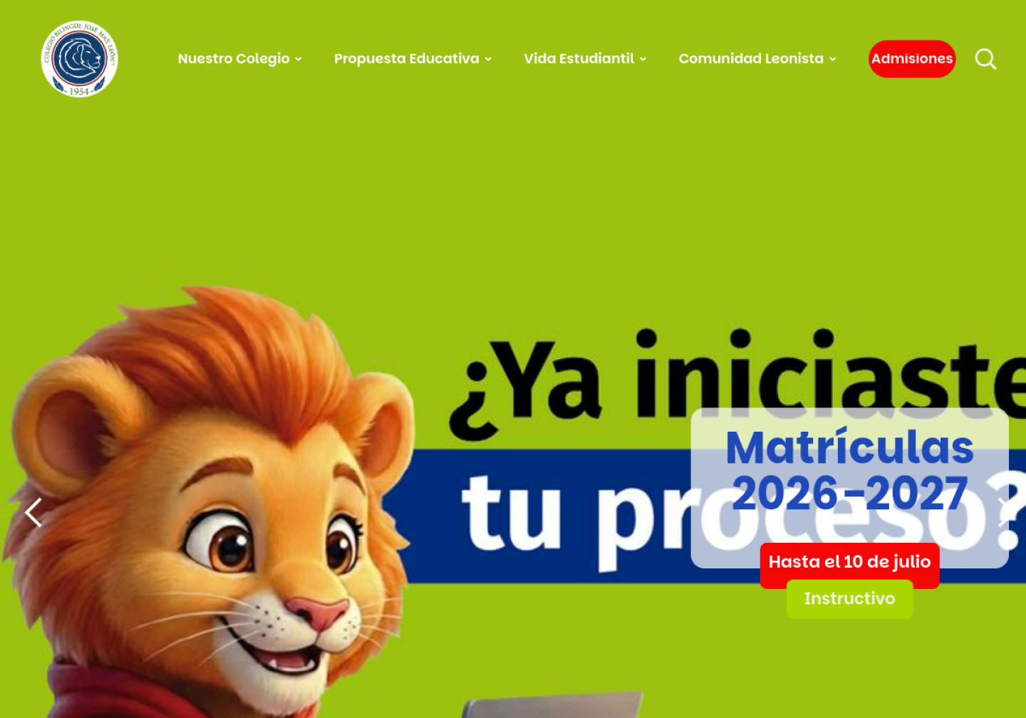 Inicio - Colegio Bilingüe José Max León