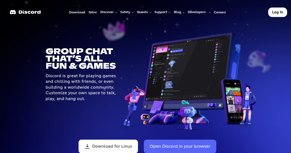 Discord — website preview