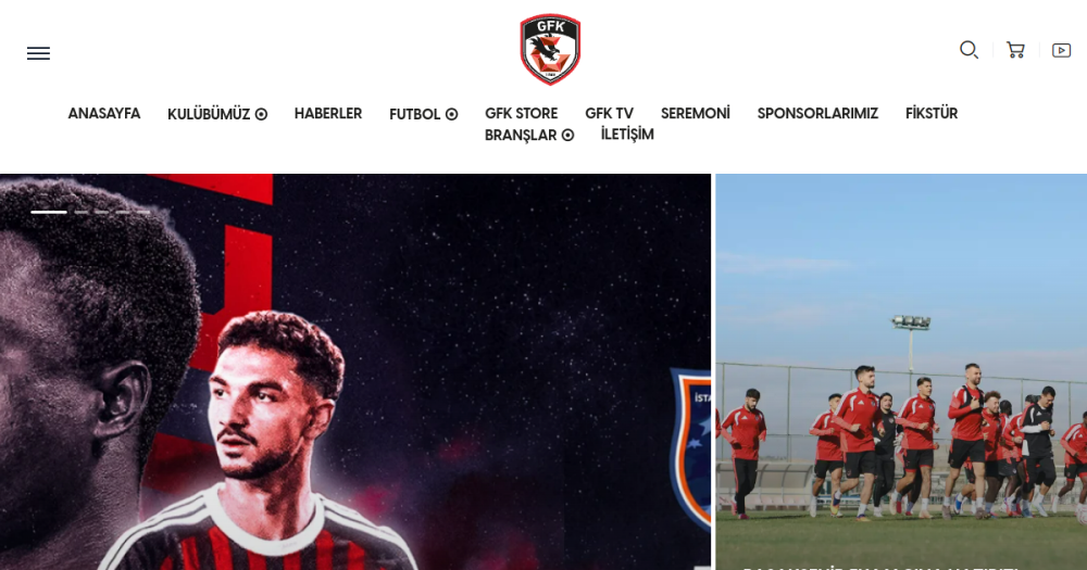 Gaziantep FK — web sitesi önizlemesi