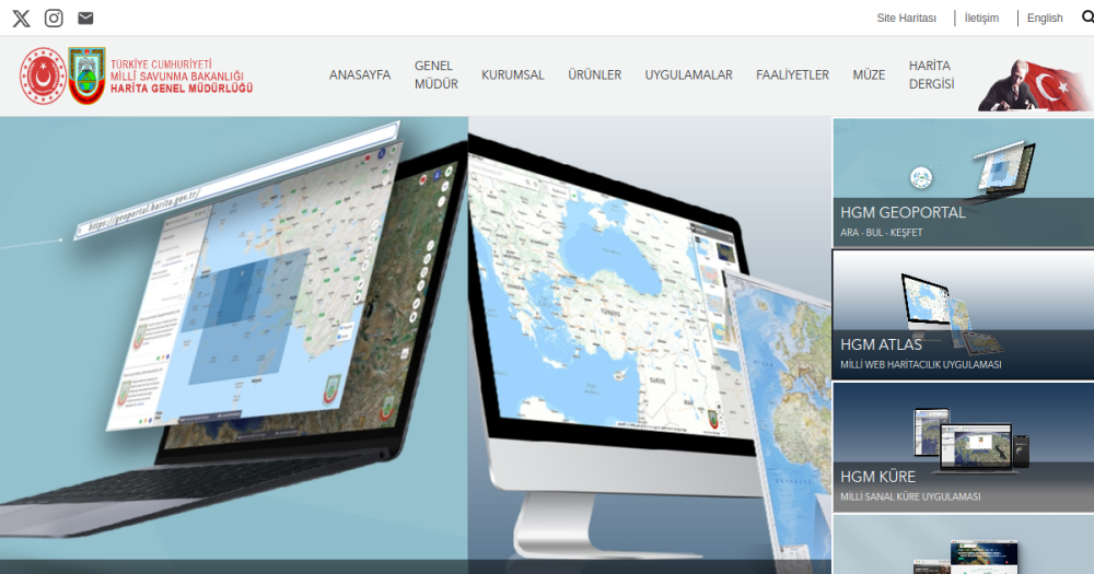 Harita Genel Müdürlüğü — website preview