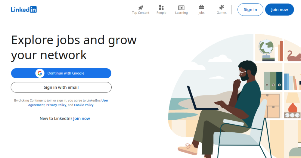 LinkedIn — website preview