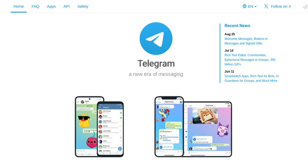 Telegram — website preview