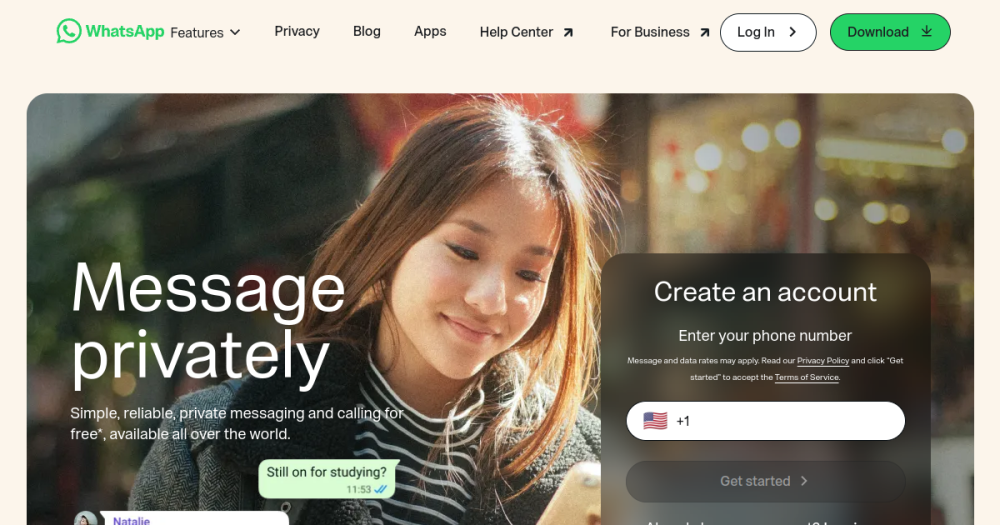 WhatsApp — website preview