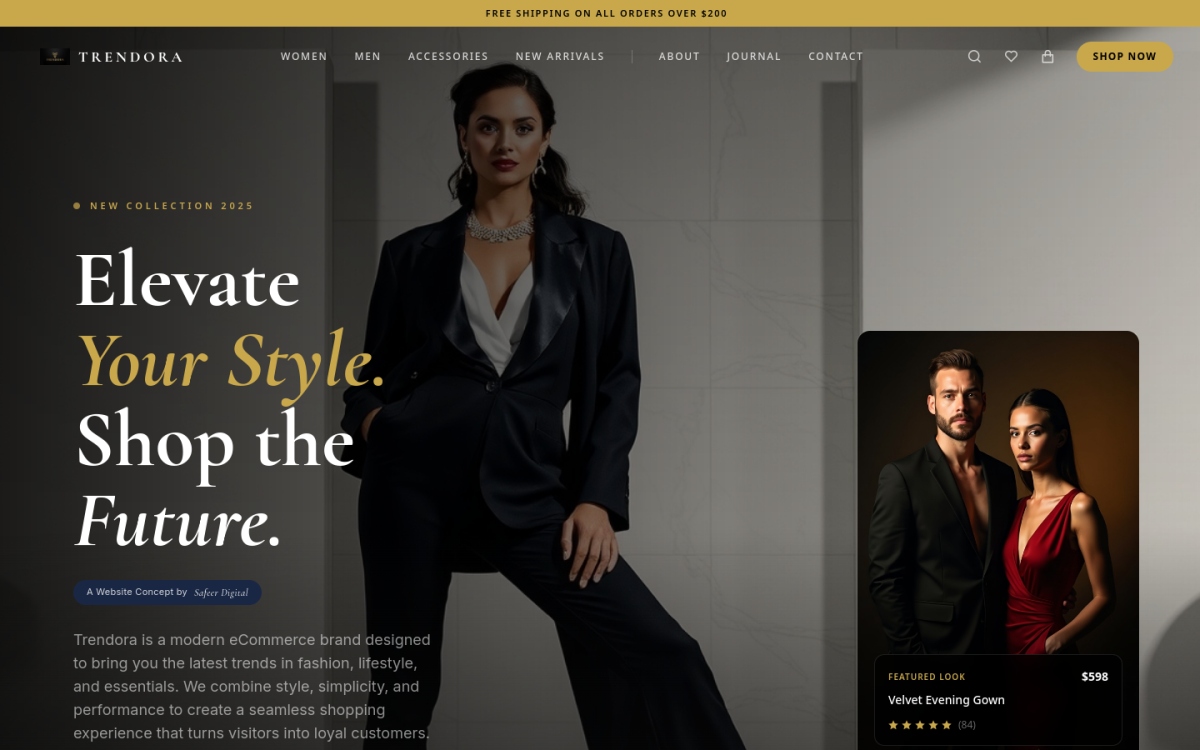 E-commerce Website Concept — E-Commerce & Retail