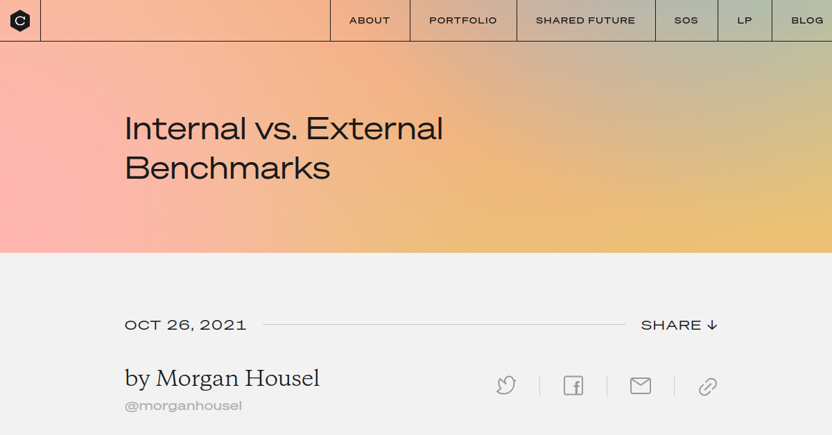 Thumbnail of Internal vs. External Benchmarks