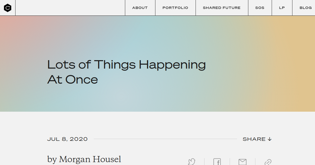 Book cover of "Lots of Things Happening at Once"