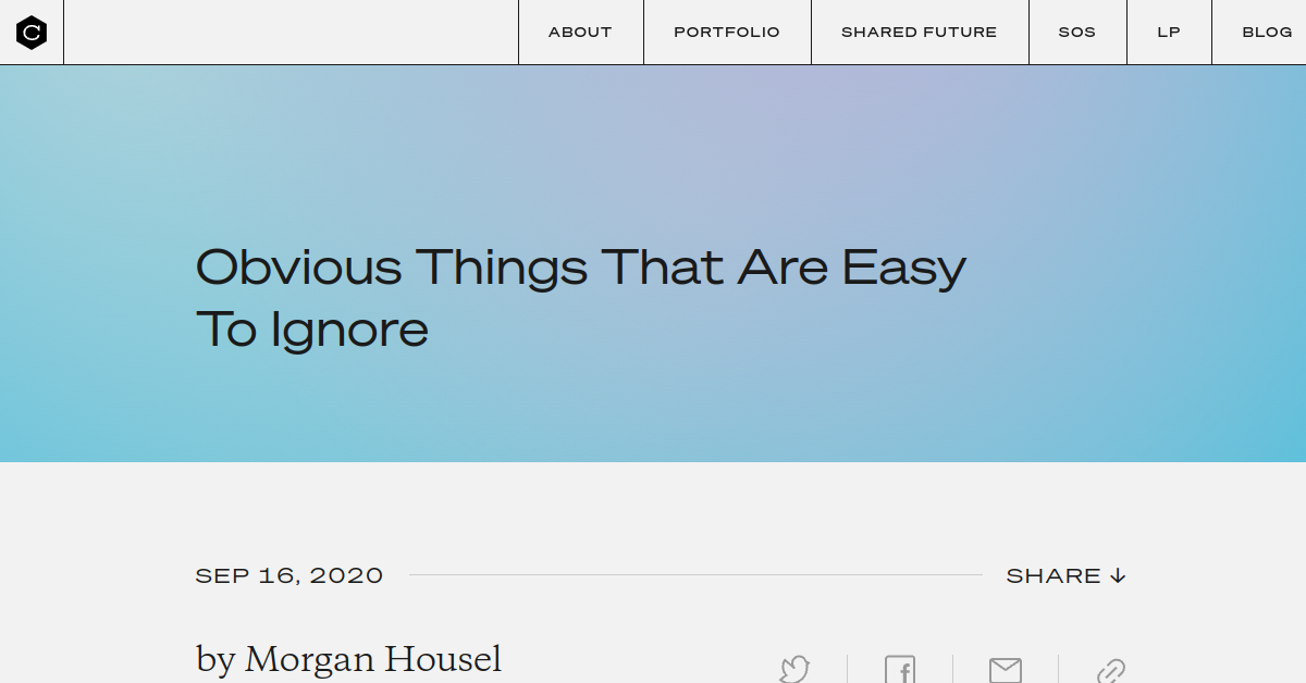 Book cover of "Obvious Things That Are Easy to Ignore"