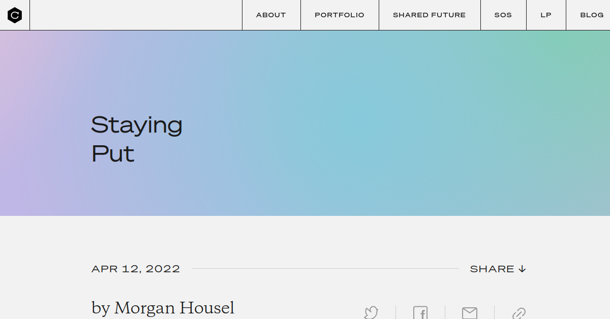 Thumbnail of Staying Put