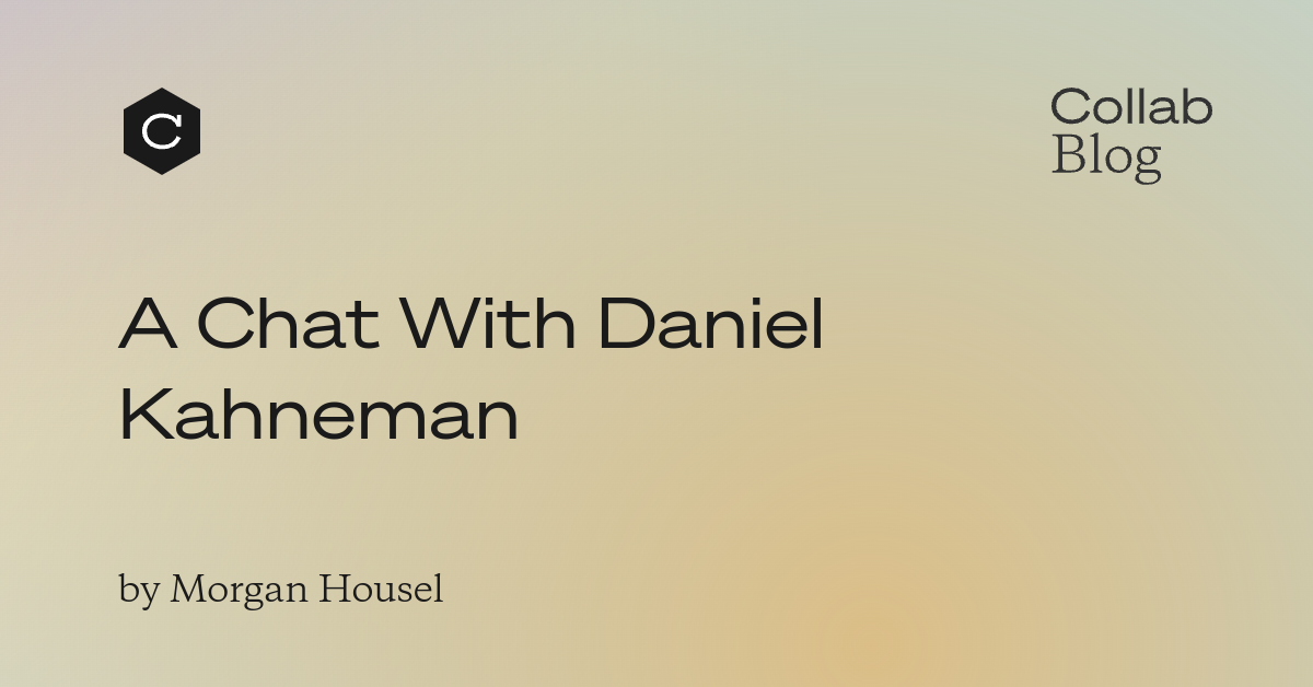 A Chat With Daniel Kahneman