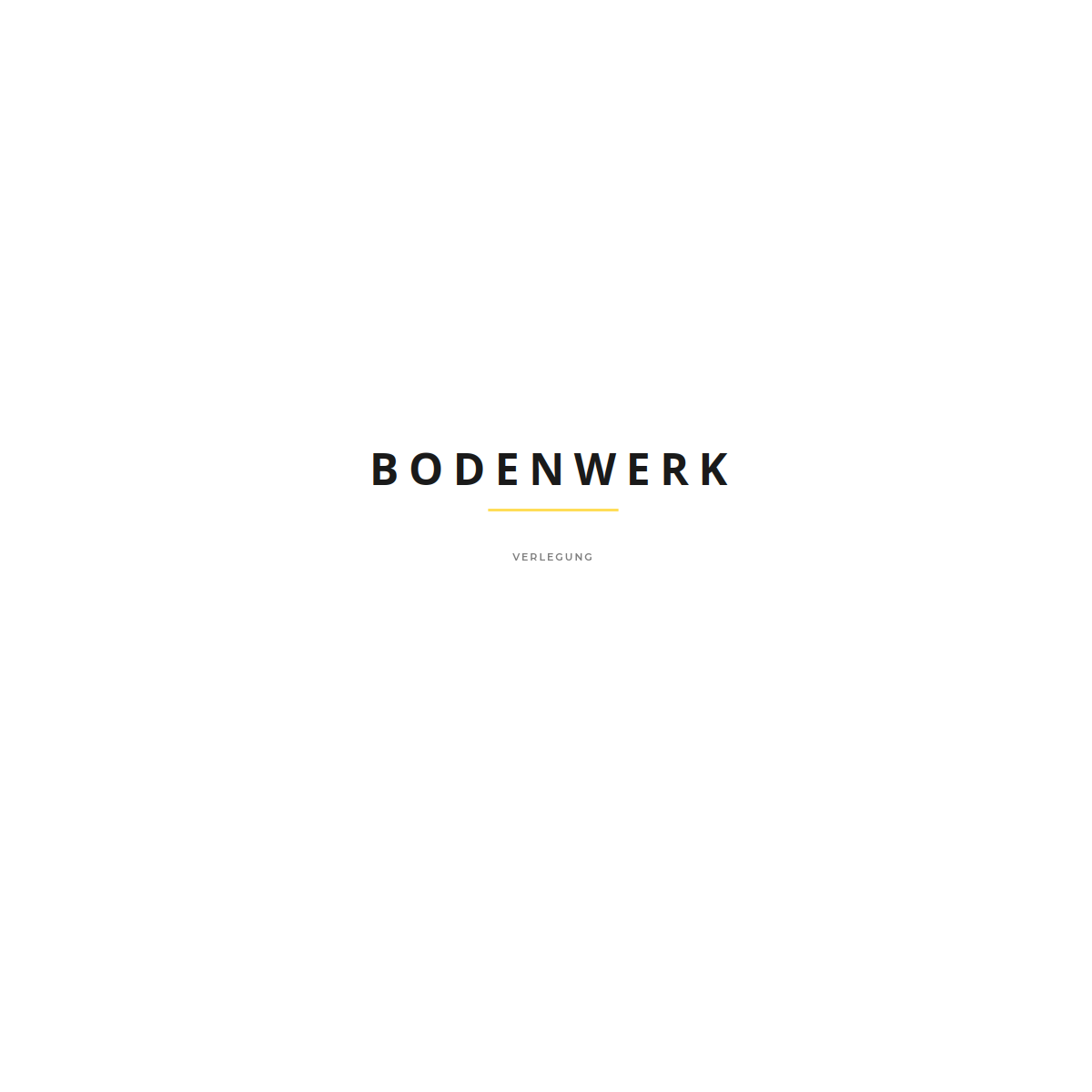 BODENWERK — Live-Screenshot der Webseite