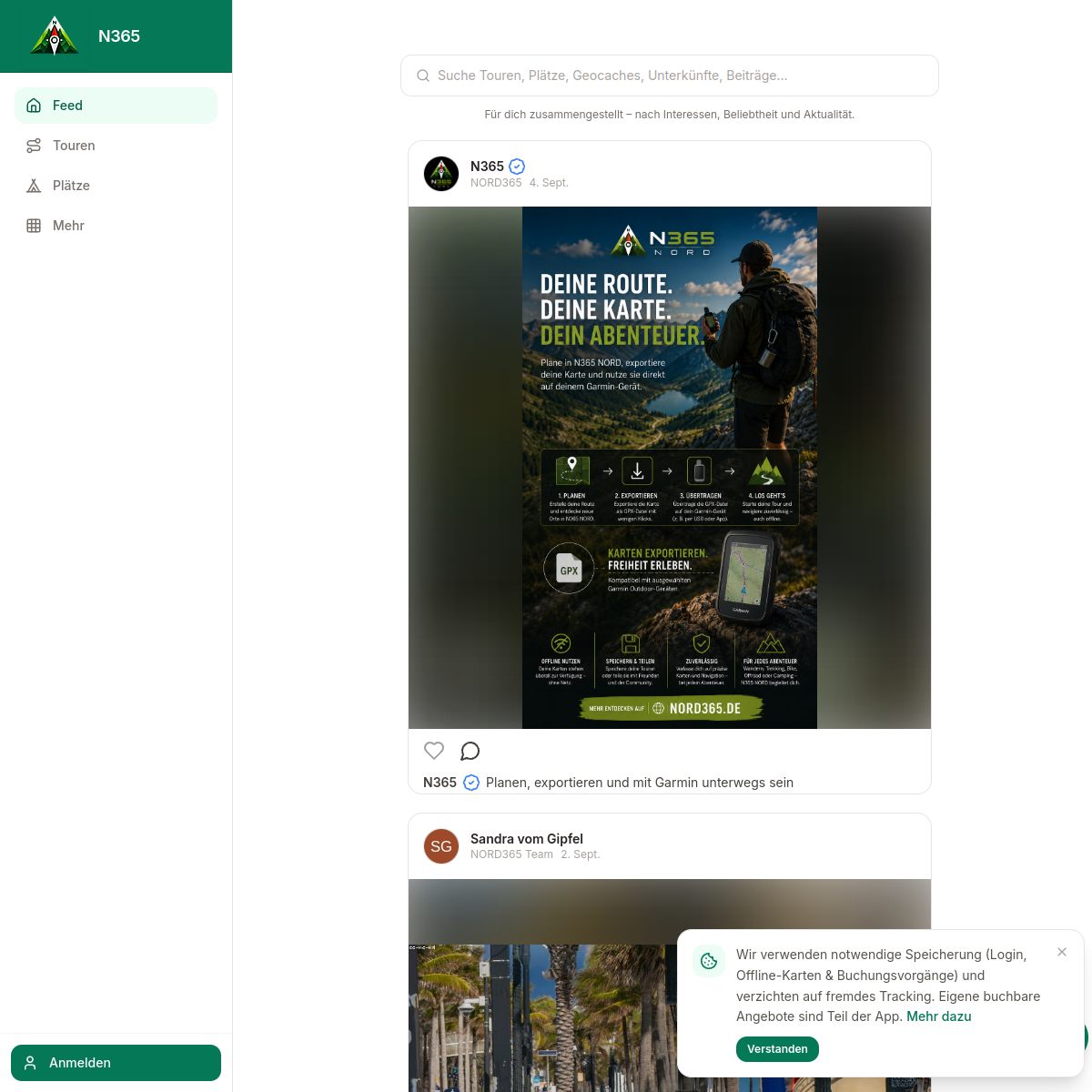NORD365 — Live-Screenshot der Webseite
