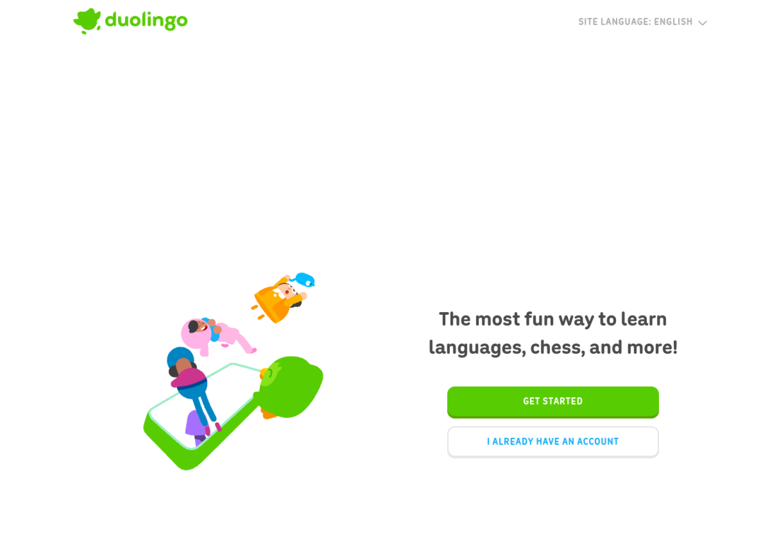 duolingo.com web sitesi önizlemesi