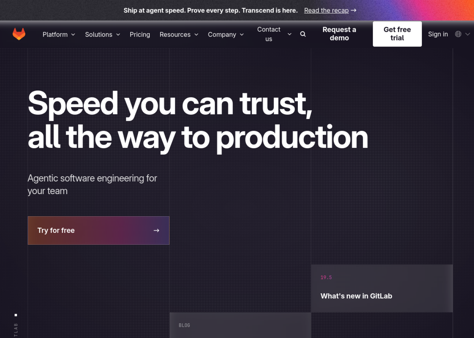 gitlab.com web sitesi önizlemesi