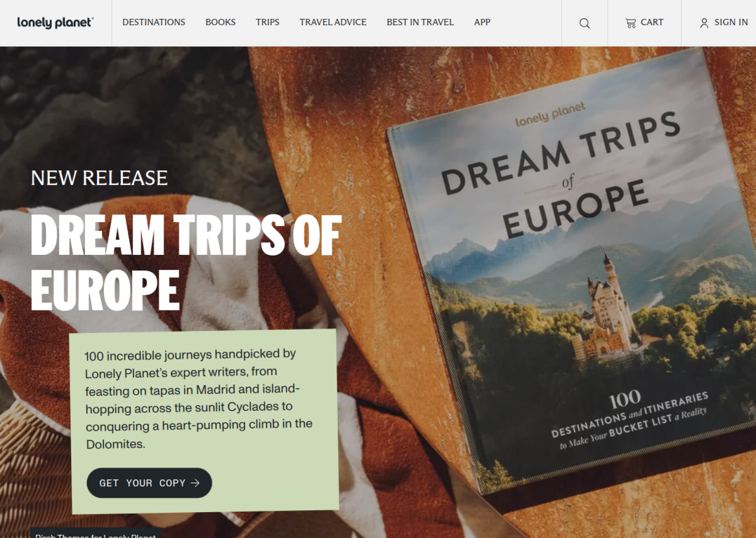 lonelyplanet.com web sitesi önizlemesi