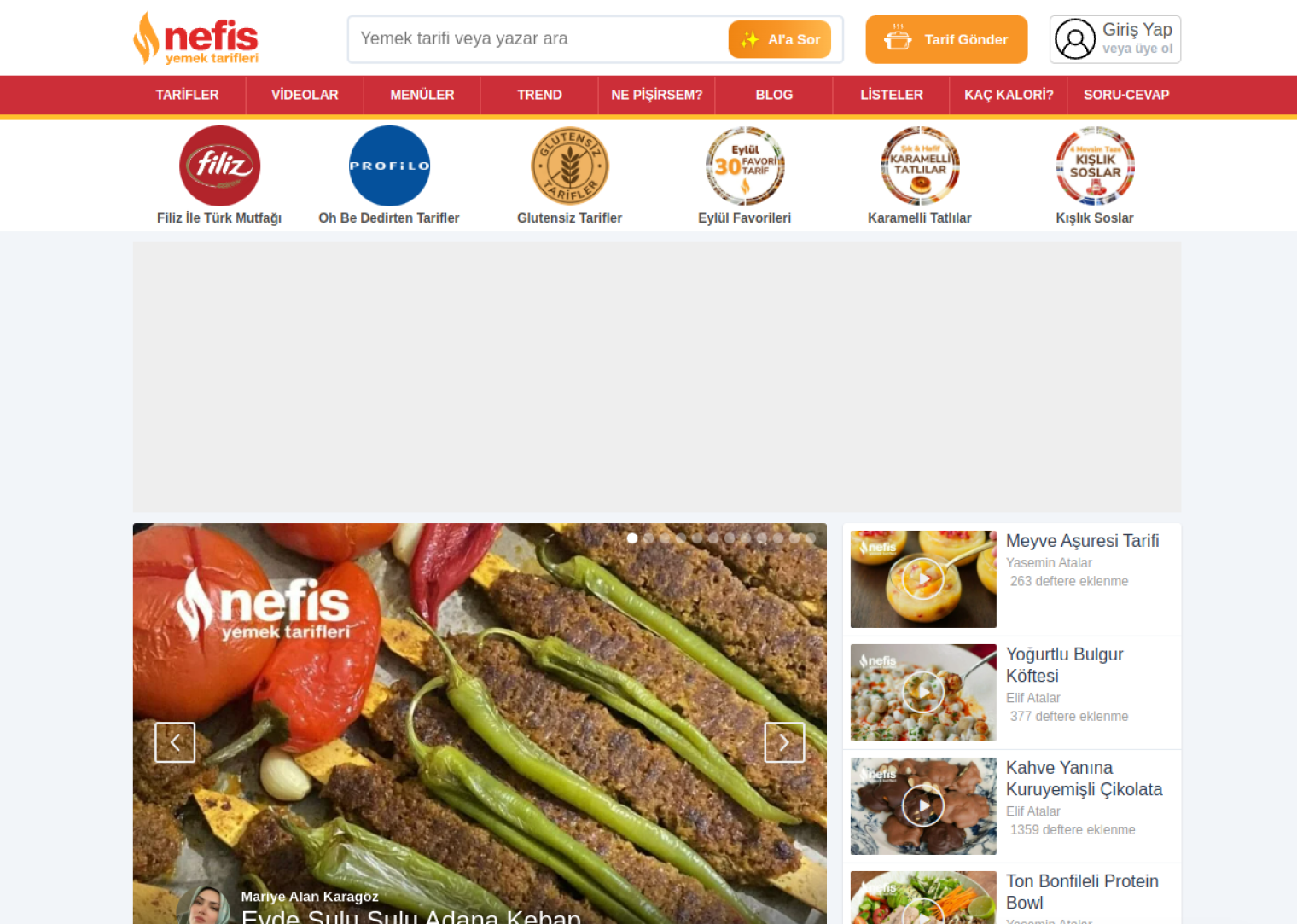 nefisyemektarifleri.com website preview