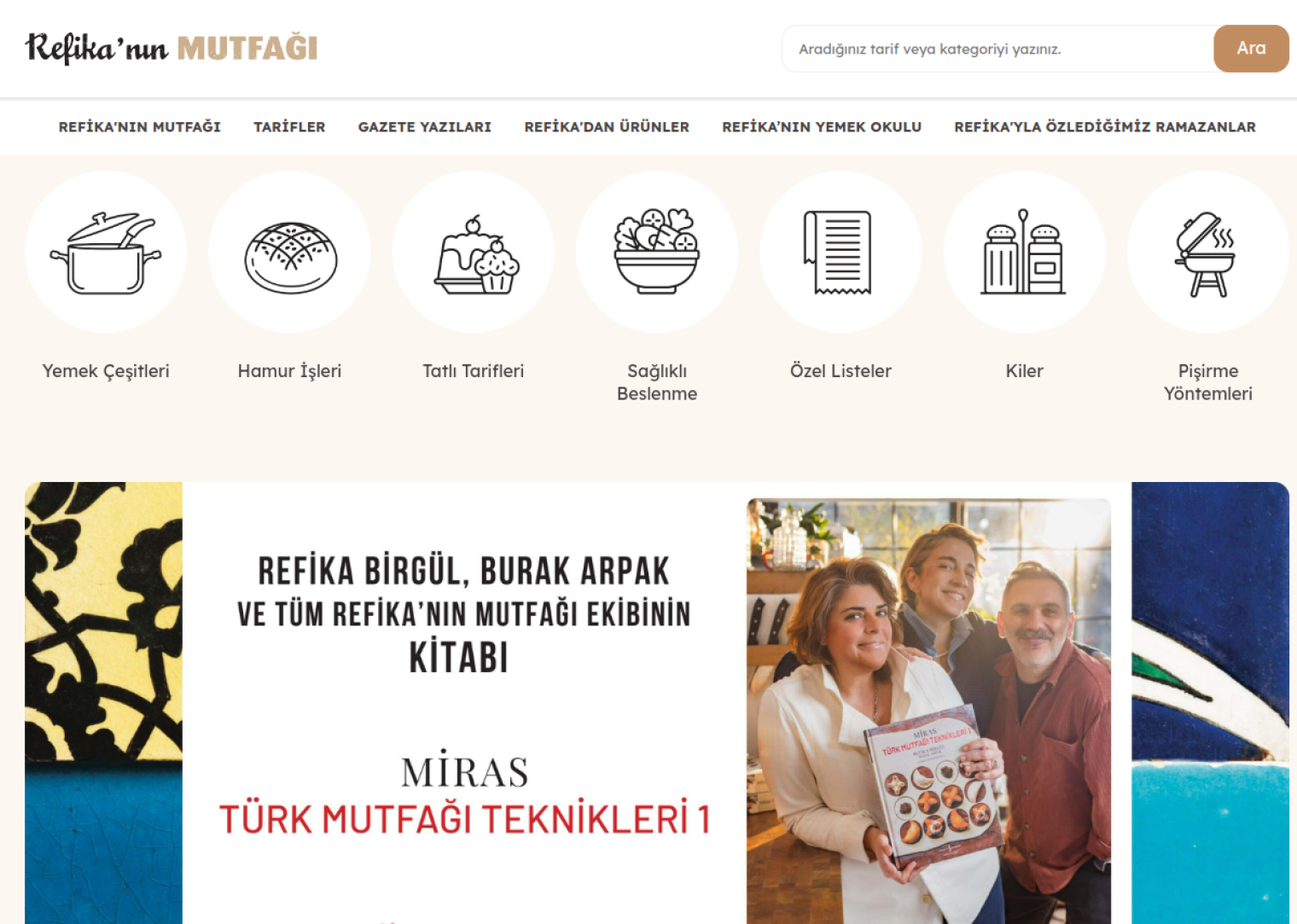 refikaninmutfagi.com website preview