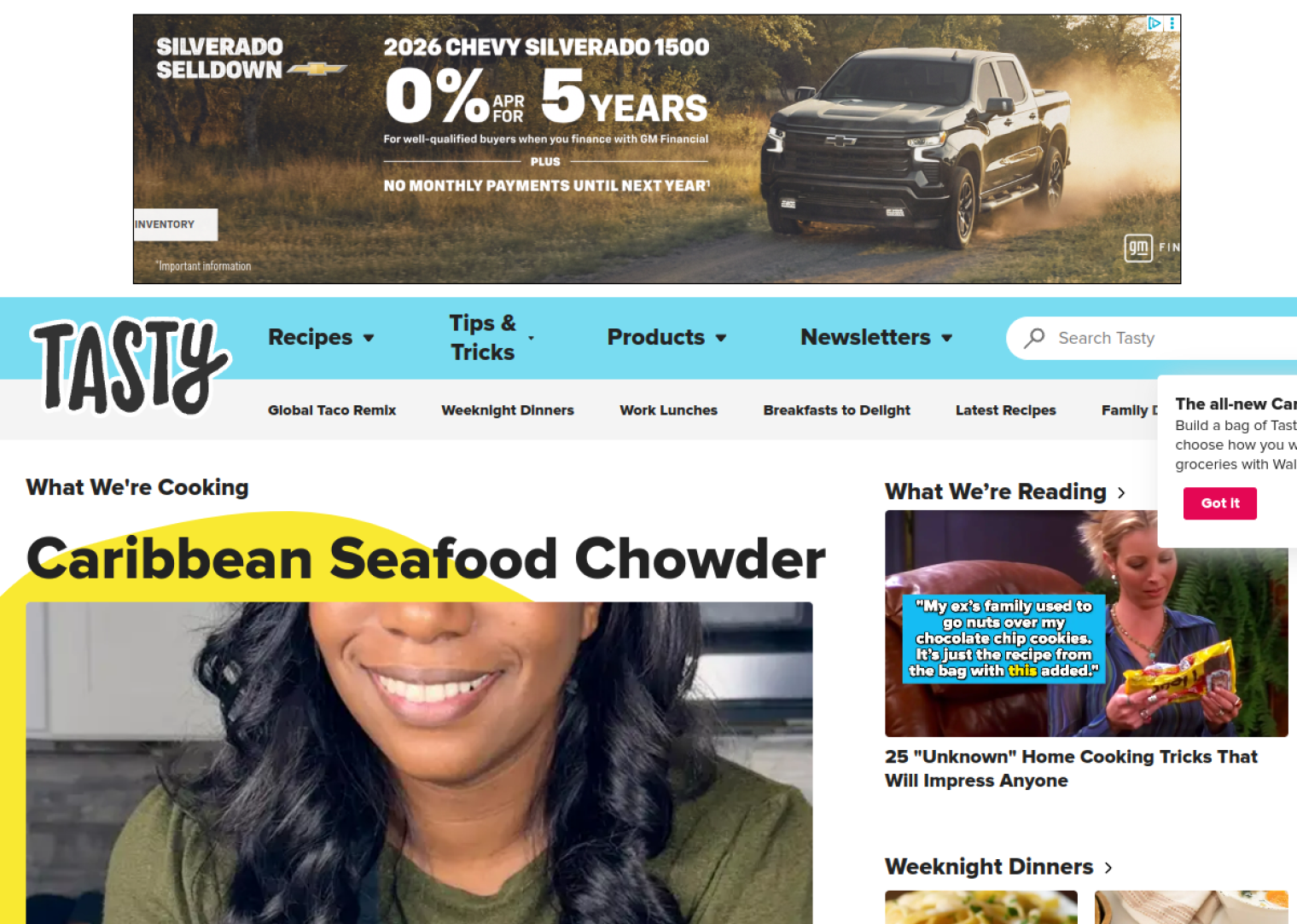 tasty.co website preview