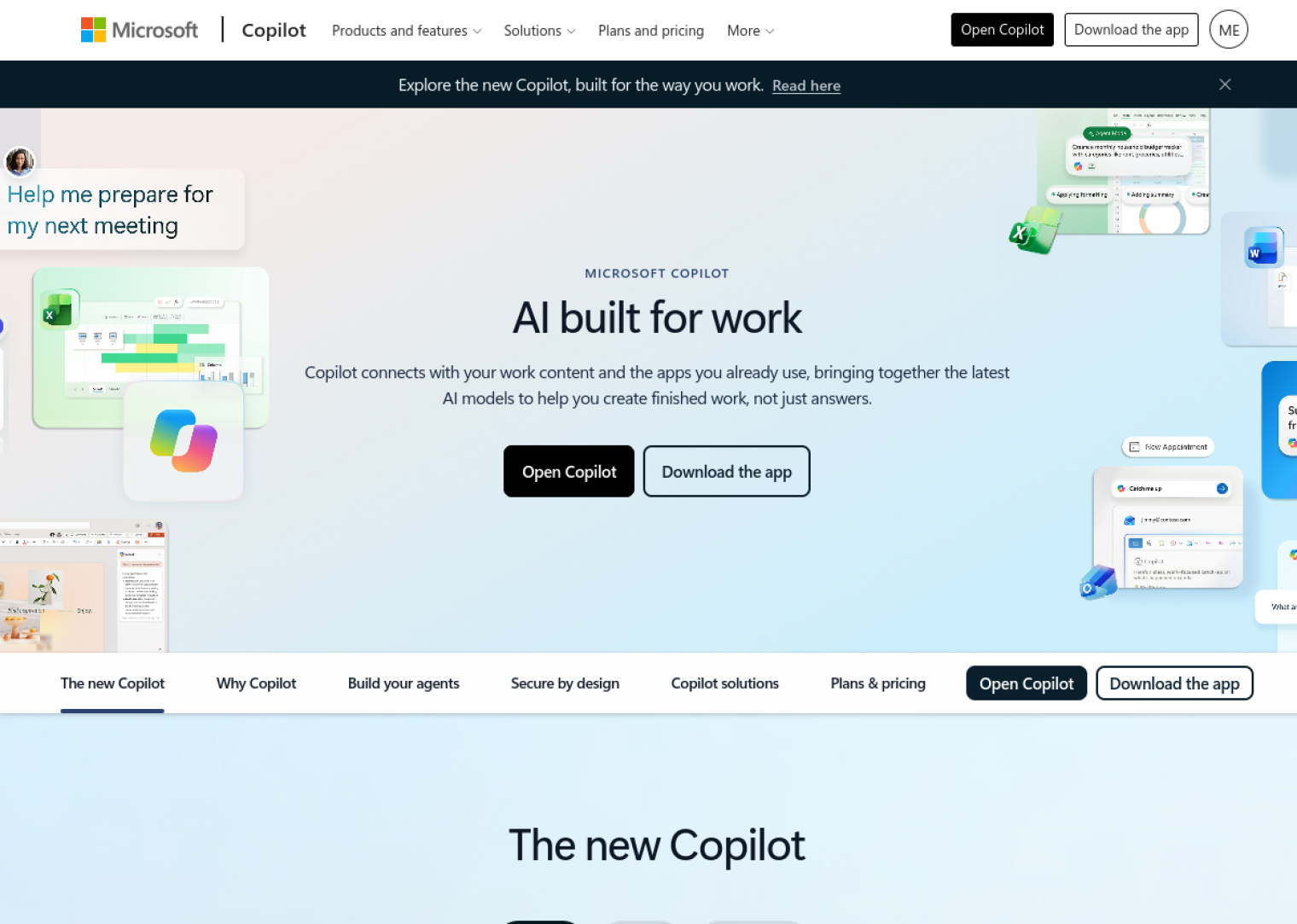 copilot.microsoft.com web sitesi önizlemesi