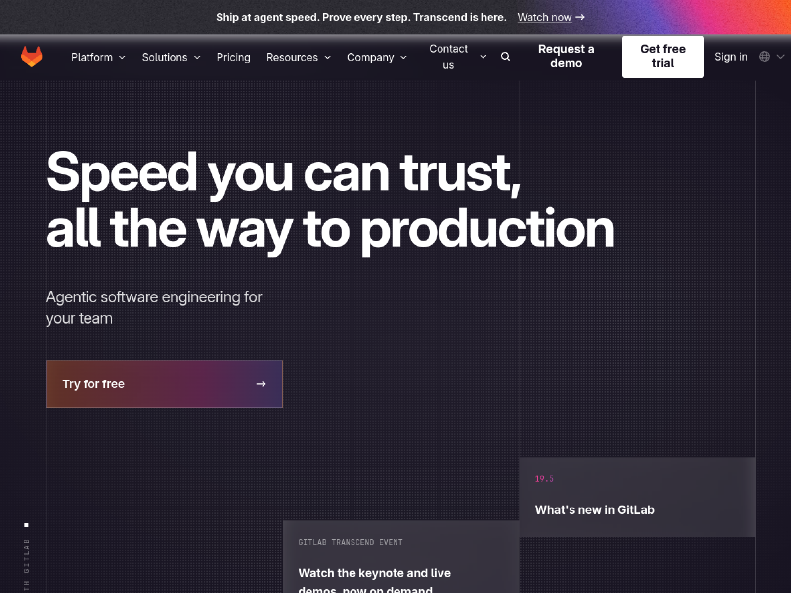 GitLab web sitesi önizlemesi