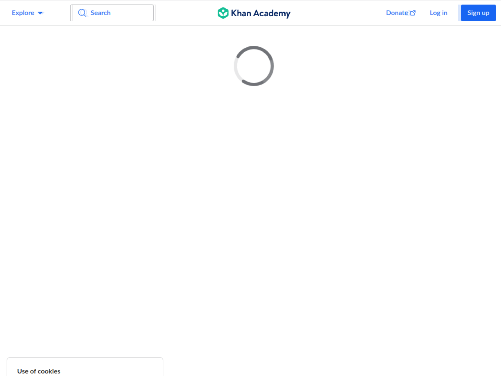 Khan Academy web sitesi önizlemesi
