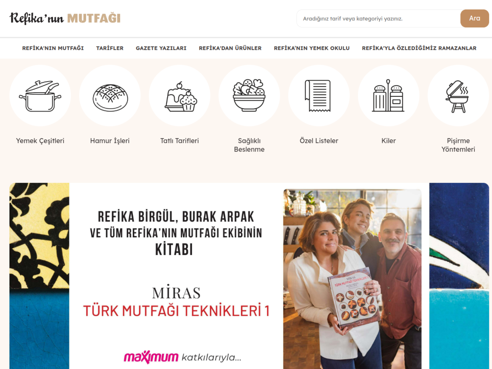 Refika'nın Mutfağı — website preview