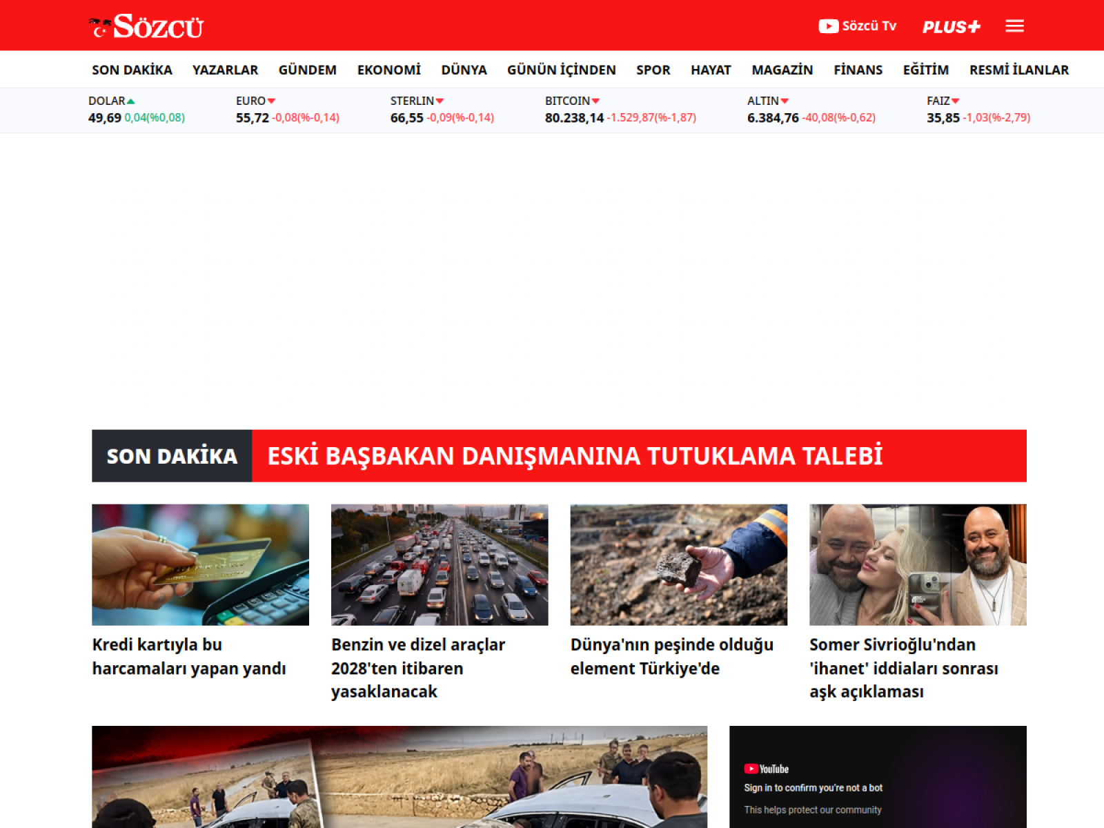 Sözcü website preview