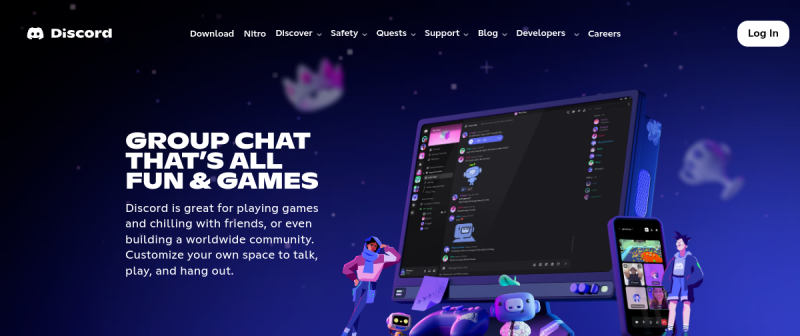Discord website preview