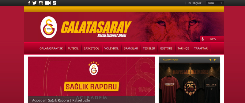 Galatasaray — website preview