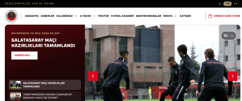 Gençlerbirliği — website preview