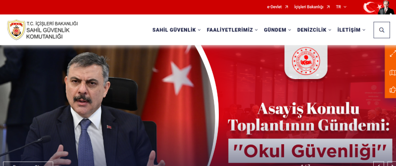 Sahil Güvenlik Komutanlığı website preview