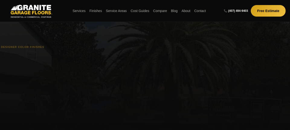 Granite Garage Floors Orlando — Finish exploration website preview