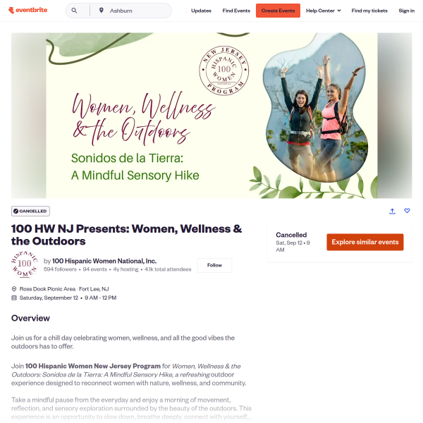 100 HW NJ Presents: Women, Wellness & the Outdoors - Eventbrite