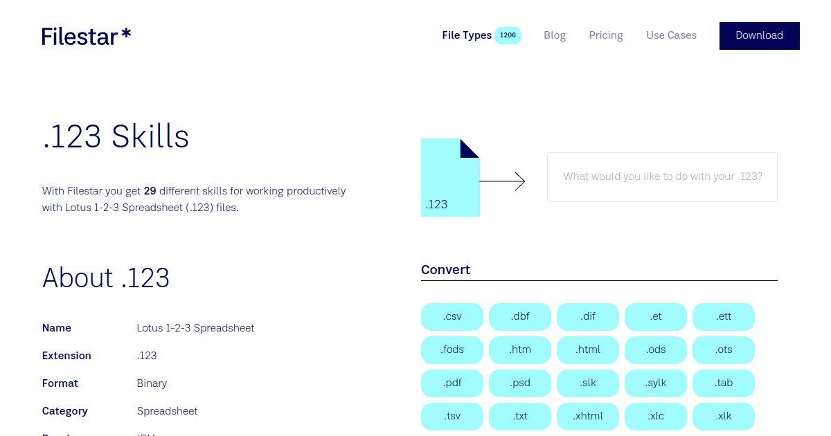 Filestar* | .123 Skills
