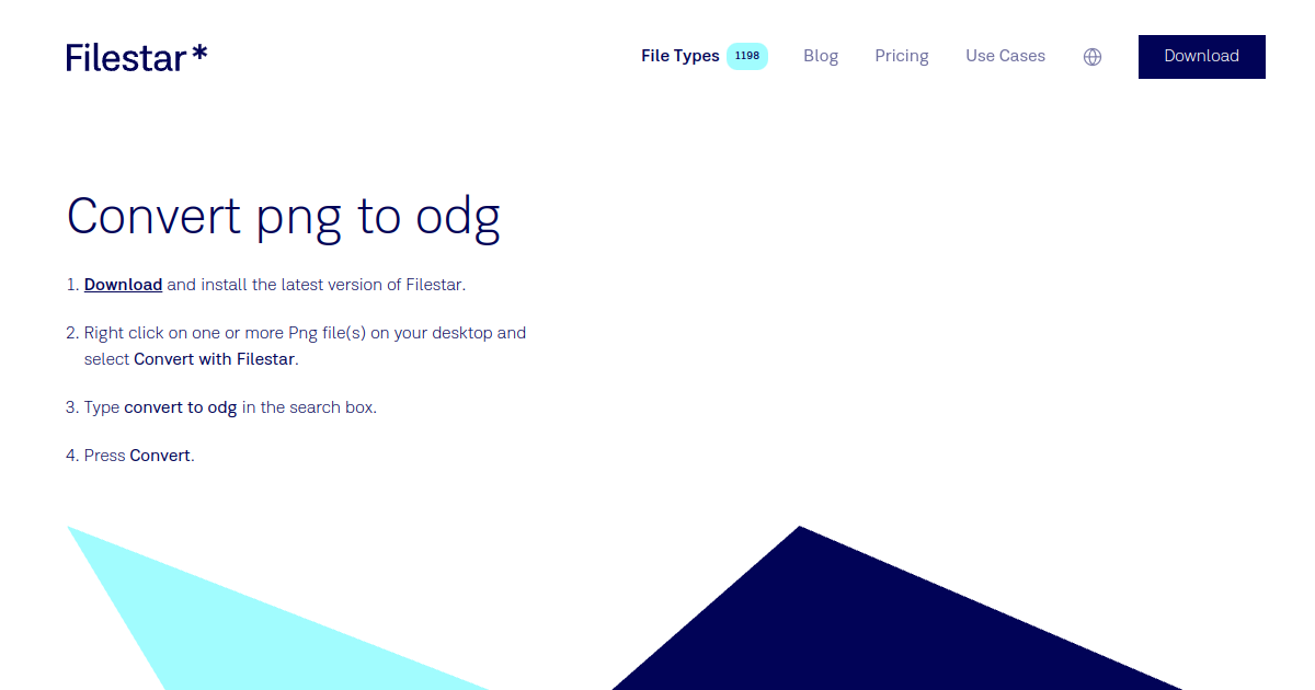 Filestar* | Convert png to odg