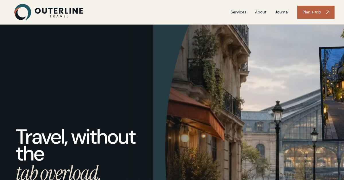 Outerline Travel website