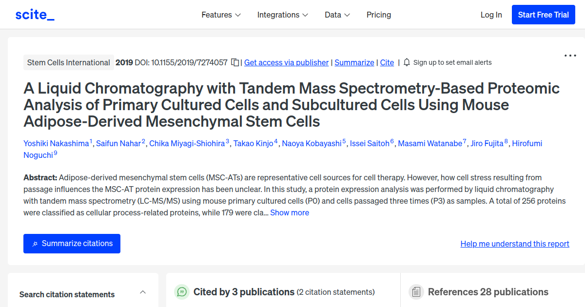 A Liquid Chromatography with Tandem Mass Spectrometry-Based Proteomic ...