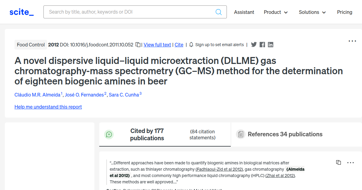 A novel dispersive liquid–liquid microextraction (DLLME) gas ...