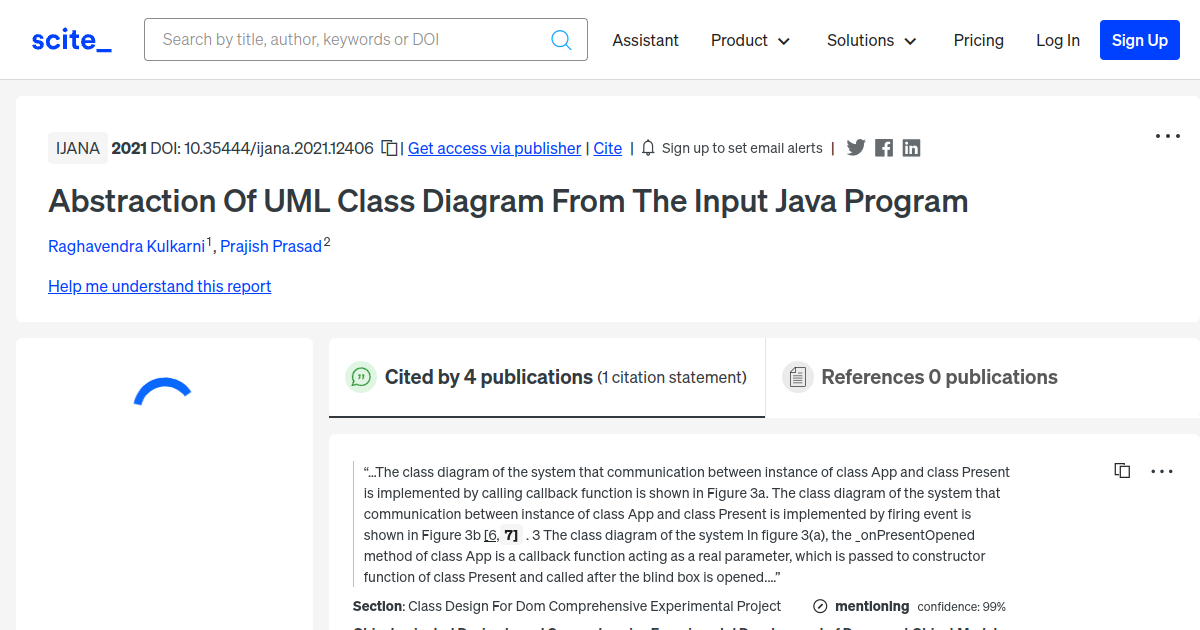 Abstraction Of UML Class Diagram From The Input Java Program - [scite ...