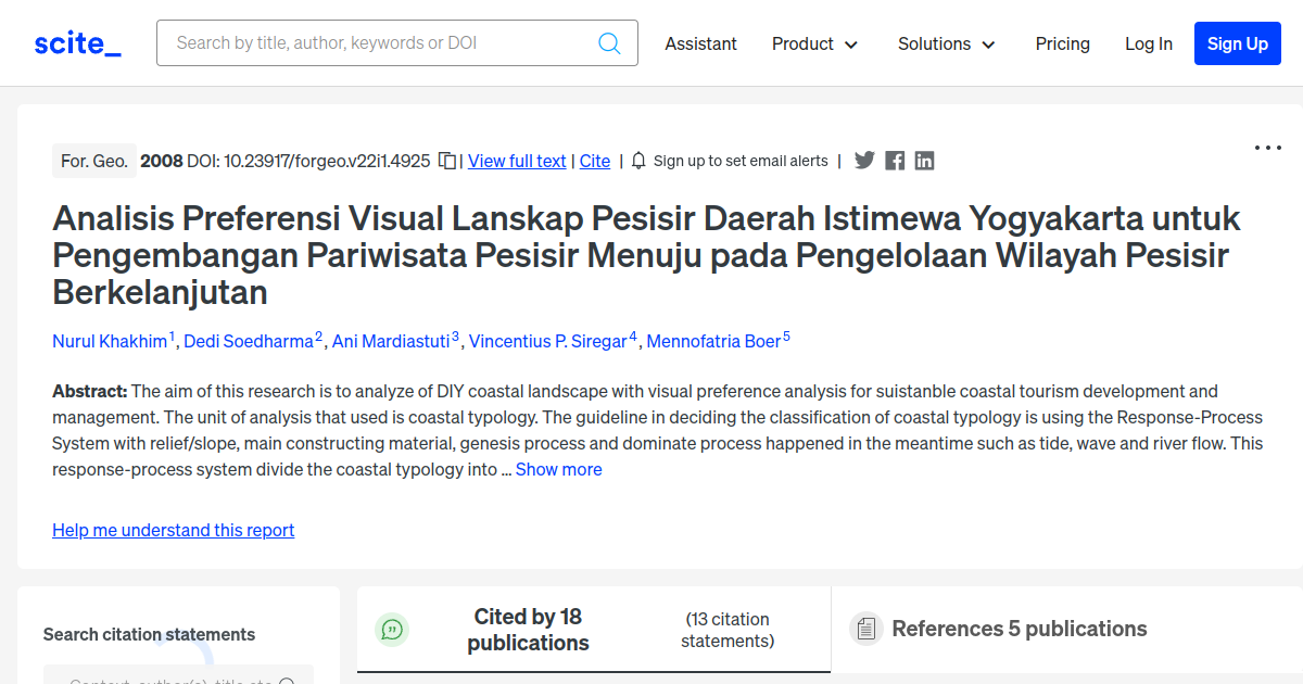 Analisis Preferensi Visual Lanskap Pesisir Daerah Istimewa Yogyakarta ...