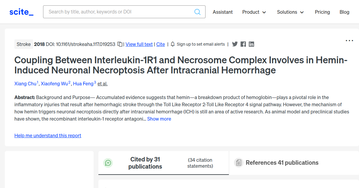 Coupling Between Interleukin-1R1 and Necrosome Complex Involves in ...